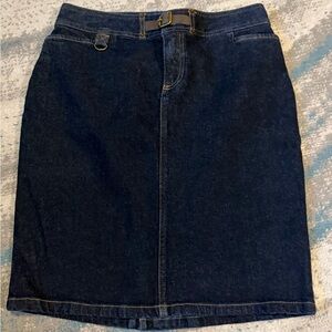 Chaps Size 4 Denim Skirt